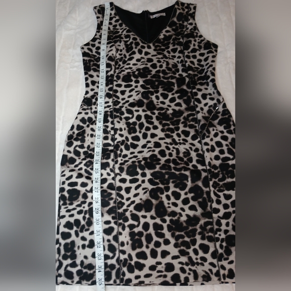 Jennifer Lopez Leopard Print Sleeveless Dress Size 12 - Picture 15 of 15
